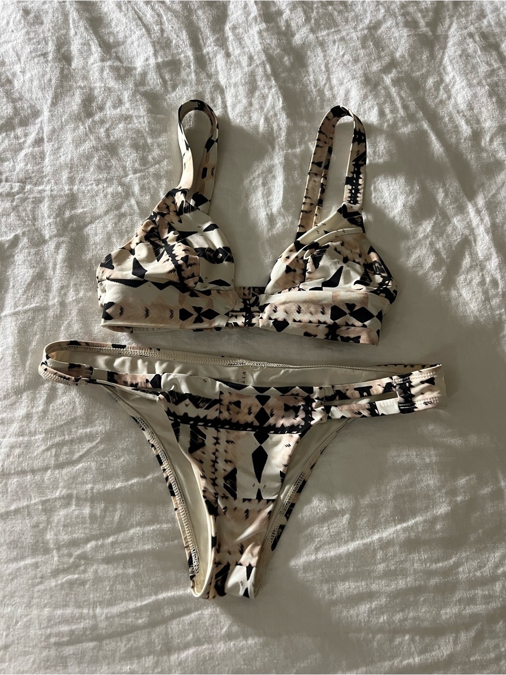 Vitamin A Geometric Print Bikini